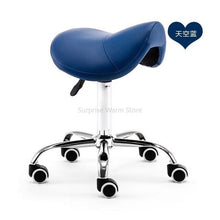 Load image into Gallery viewer, H Massage Pedicure Chair Stool Saddle Leather Upholstery Spa Tattoo Beauty Facial Massage Chair Giraffe Office Chair