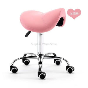 H Massage Pedicure Chair Stool Saddle Leather Upholstery Spa Tattoo Beauty Facial Massage Chair Giraffe Office Chair