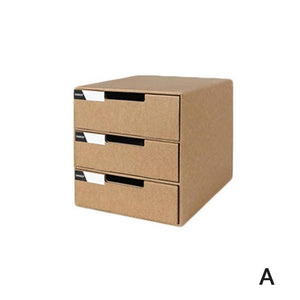 Desktop File Storage Finishing Box Multi-layer DIY File Office Drawer Holder Paper Organizer Desk Cabinet Cabinet Stationer F5K2