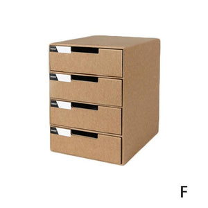 Desktop File Storage Finishing Box Multi-layer DIY File Office Drawer Holder Paper Organizer Desk Cabinet Cabinet Stationer F5K2