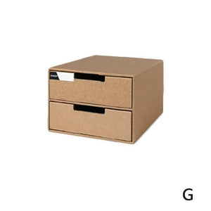 Desktop File Storage Finishing Box Multi-layer DIY File Office Drawer Holder Paper Organizer Desk Cabinet Cabinet Stationer F5K2