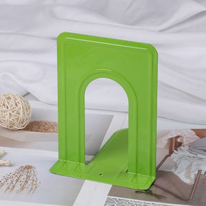 Colourful Anti-skid Metal Bookends Shelf Book Case Suited for Home and Office Practical Bookends Stationery