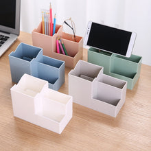 Load image into Gallery viewer, 1 PCS TV remote control plastic storage rack mobile phone holder washable home office storage box desktop pen holder organizer