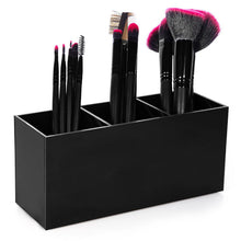 Load image into Gallery viewer, 3 Slots Pen Holder Desk Organizer Acryl Pen Storage Box Container Pencil Holder Makup Brush Storage Box Home Office Organizer