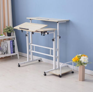 Bondi  - Standing height adjustable computer desk with keyboard mouse tray for home office working