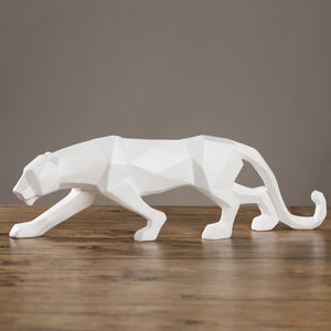 Modern Abstract Panther Sculpture