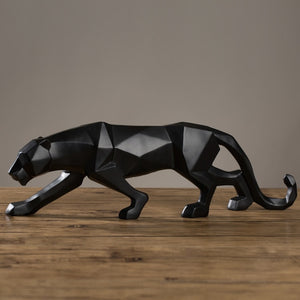 Modern Abstract Panther Sculpture