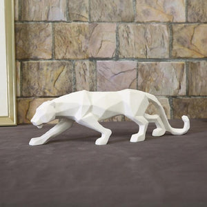 Modern Abstract Panther Sculpture