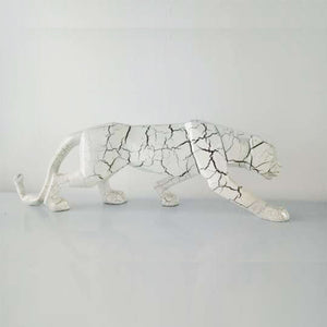 Modern Abstract Panther Sculpture