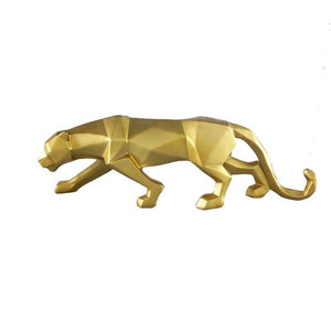 Modern Abstract Panther Sculpture