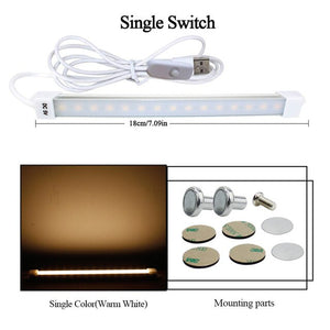 18CM 35CM USB LED Bar lights DC 5V Hard Rigid Led Tube Bulb Desk lamp Light Strip Book Reading Study Office Work Children Night