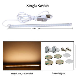 18CM 35CM USB LED Bar lights DC 5V Hard Rigid Led Tube Bulb Desk lamp Light Strip Book Reading Study Office Work Children Night