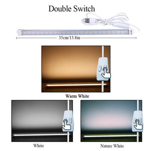 18CM 35CM USB LED Bar lights DC 5V Hard Rigid Led Tube Bulb Desk lamp Light Strip Book Reading Study Office Work Children Night