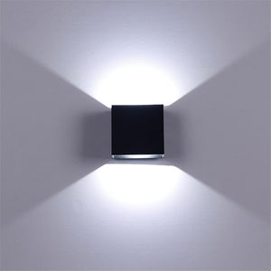 black cube light fixed on a wall - FunkChez