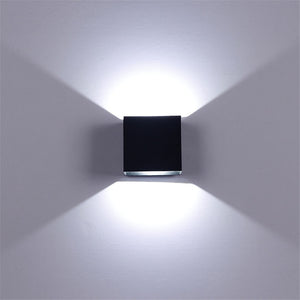 black cube light fixed on a wall - FunkChez