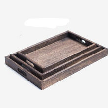 Load image into Gallery viewer, wynona wooden tray set of 3