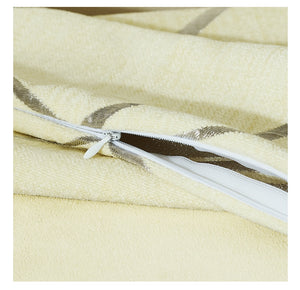 Concealed zip throw cushion cover