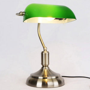 Bond Street - Traditional Antique Green Bankers Table  Office Desk Lamp Lounge Light  110V 220V 230V