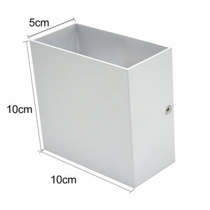 white body frame with size specifications of the cube light
