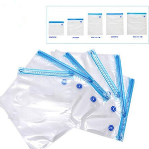 Vacuum bag sealer for food storage including 5 re-usable bags and the pump