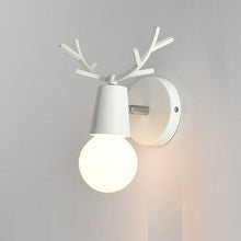 Load image into Gallery viewer, Ahorn wall lamp with white base and bulb FunkChez