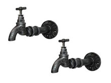 Load image into Gallery viewer, Julius industrial wall brackets in the shape of taps