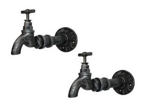 Julius industrial wall brackets in the shape of taps