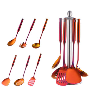 6 rainbow royale colour utensils from the posche utensil collection FunkChez