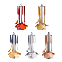 Load image into Gallery viewer, 5 sets of colored utensils from the posche utensil collection