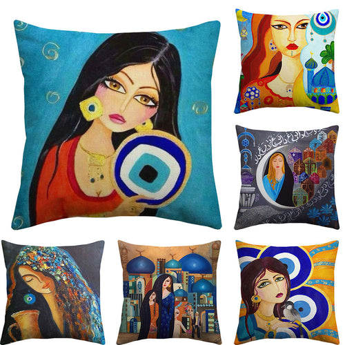 6 cushion covers from the arabic throw cushion cover collection 