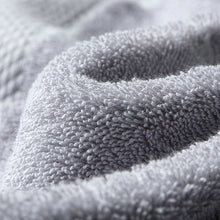 Load image into Gallery viewer, close up of a grey cotton towel