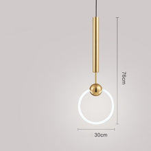 Load image into Gallery viewer, prague pendant light with size specifications