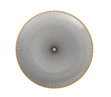 Load image into Gallery viewer, BLACK AND WHITE WITH GOLD PLATED TRIM SEPHORA PLATE- FUNKCHEZ