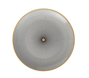 BLACK AND WHITE WITH GOLD PLATED TRIM SEPHORA PLATE- FUNKCHEZ