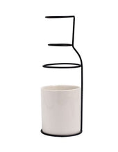 Load image into Gallery viewer, large viral vase with white ceramic pot