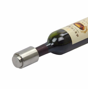 Stainless Steel Bottle Cork stopper on wine bottle