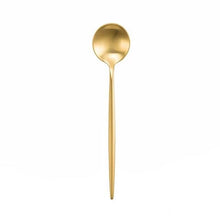 Load image into Gallery viewer, Classy Ains Gold Plated cutlery large spoon