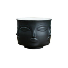 Load image into Gallery viewer, TIKA FACE POT IN BLACK FunkChez