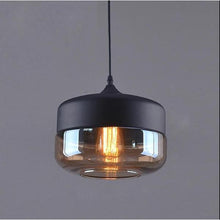 Load image into Gallery viewer, URBANE BLACK AND AMBER PENDANT LIGHT - FUNKCHEZ