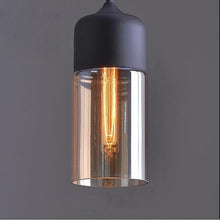 Load image into Gallery viewer, URBANE BLACK AND AMBER PENDANT LIGHT - FUNKCHEZ
