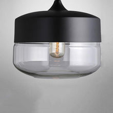 Load image into Gallery viewer, URBANE BLACK AND GLASS PENDANT LIGHT - FUNKCHEZ