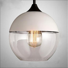 Load image into Gallery viewer, URBANE WHITE AND GLASS PENDANT LIGHT - FUNKCHEZ