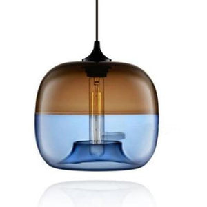 WALLE CEILING LAMP in blue and brown colour - FunkChez