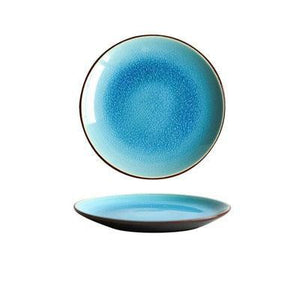 Unique Designer Blue Plate from the Zuro Dinner Collection