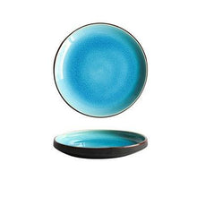 Load image into Gallery viewer, Unique Designer Blue Appetizer plate