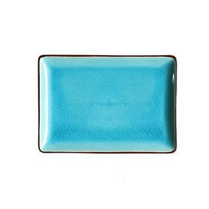 Unique Designer Blue Salad and Appetizer plate